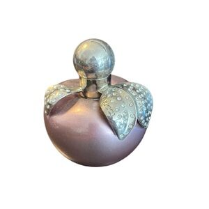 Nina Ricci Elegant Silver and Purple Decorative Perfume Bottle *Made in France*